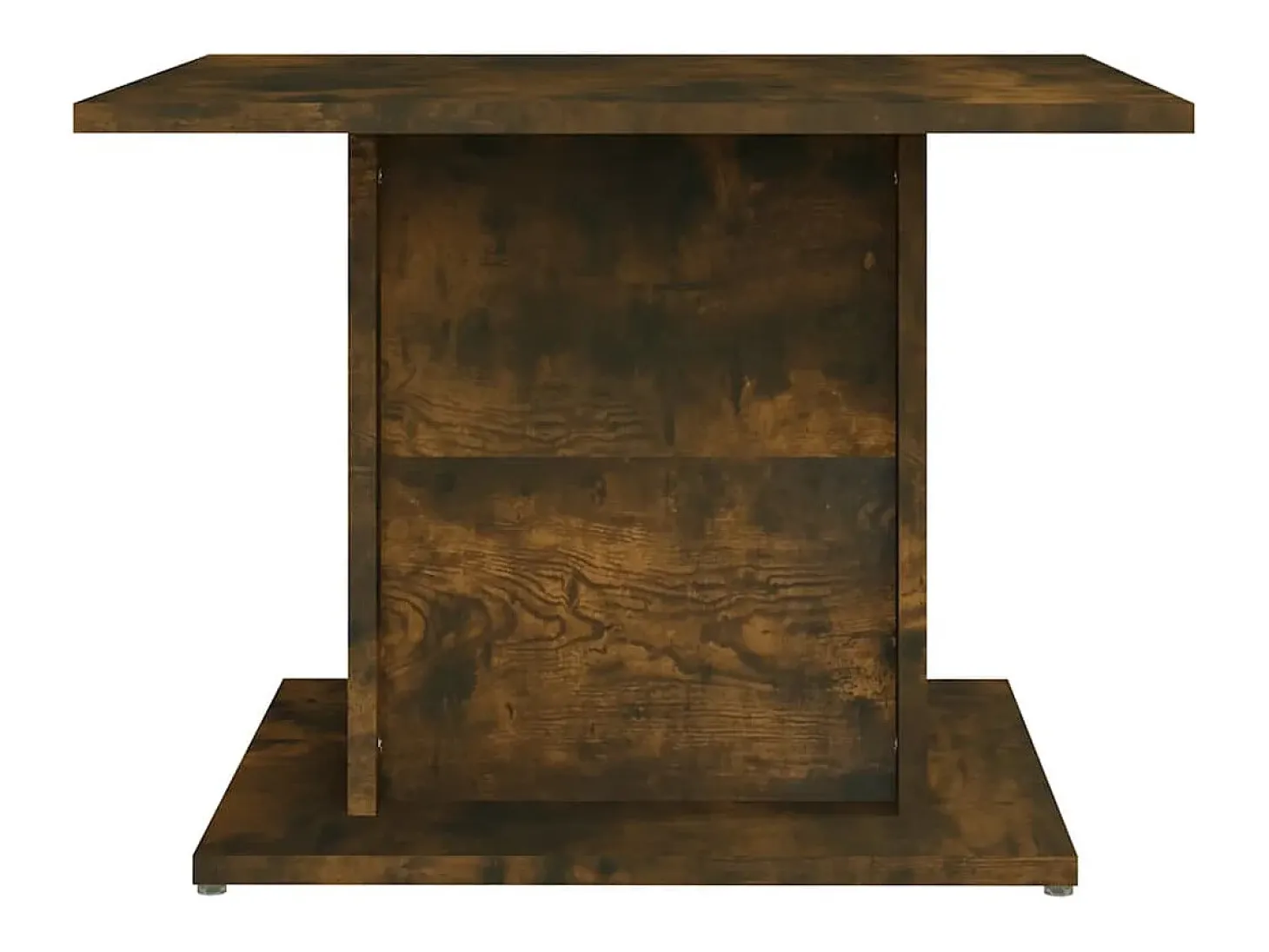 Mesa de centro madera ingeniería roble ahumado 55,5x55,5x40 cm