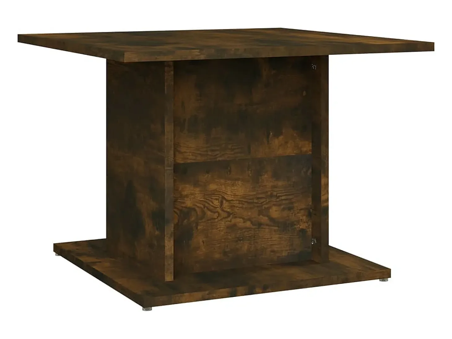 Mesa de centro madera ingeniería roble ahumado 55,5x55,5x40 cm