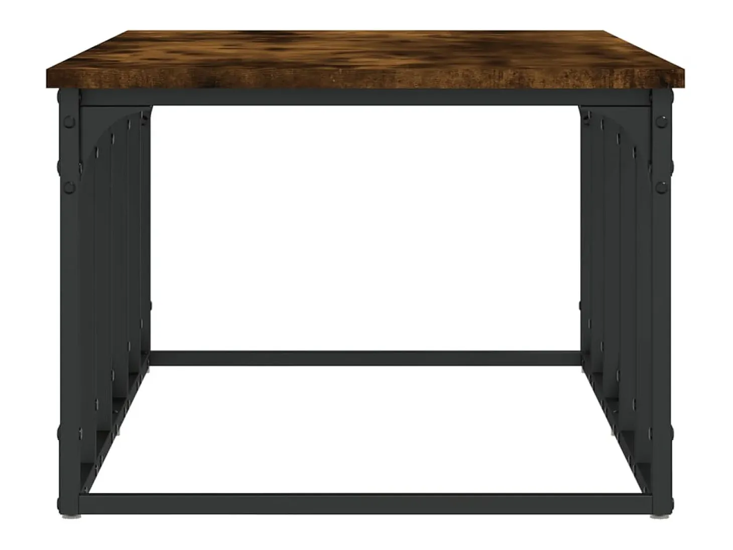 Mesa de centro madera ingeniería roble ahumado 100x50x35,5 cm