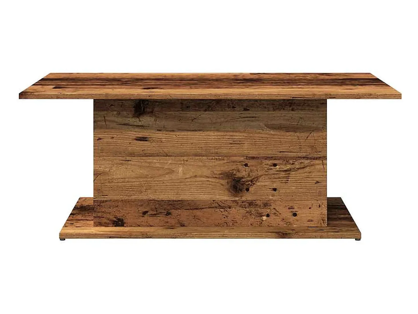 Mesa de centro madera ingeniería envejecida 102x55,5x40 cm