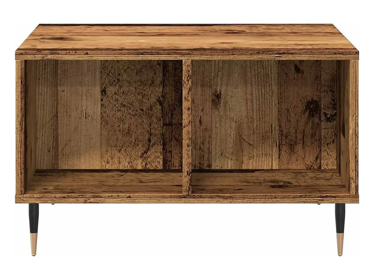 Mesa de centro madera ingeniería madera envejecida 60x50x36,5cm