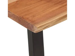 Mesa de centro madera maciza acacia 110x55x40 cm