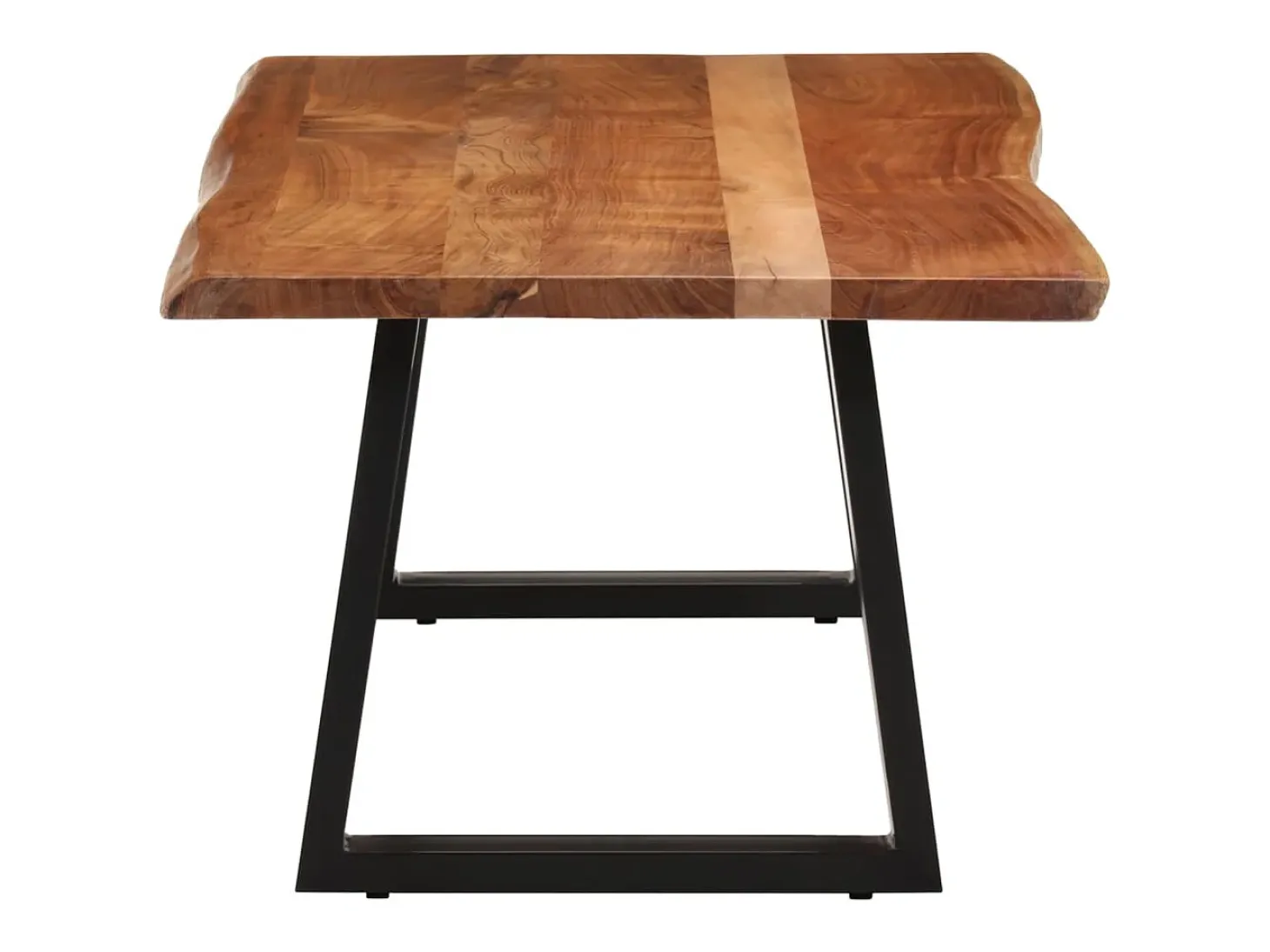 Mesa de centro madera maciza acacia 110x55x40 cm
