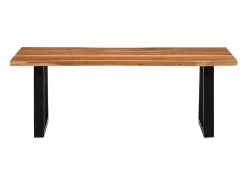 Mesa de centro madera maciza acacia 110x55x40 cm