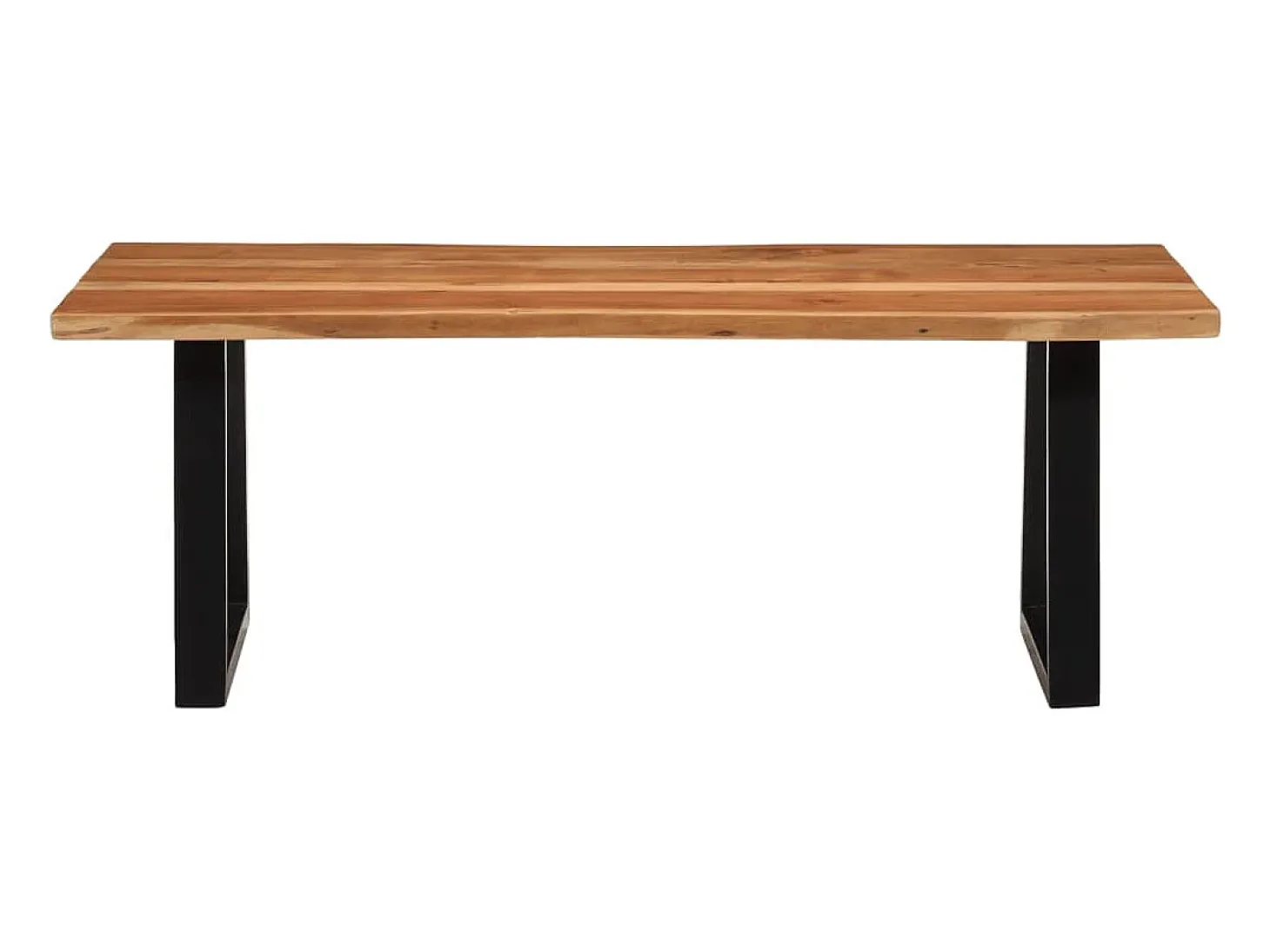 Mesa de centro madera maciza acacia 110x55x40 cm