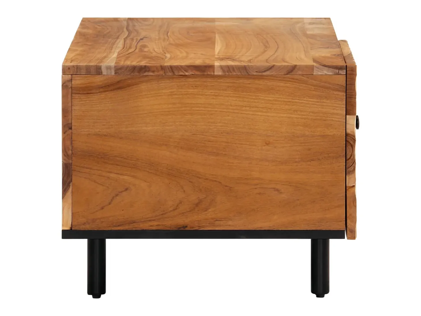 Mesa de centro madera maciza de acacia 80x50x40 cm