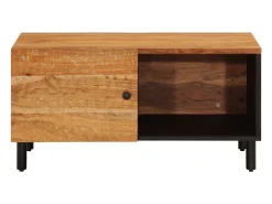Mesa de centro madera maciza de acacia 80x50x40 cm