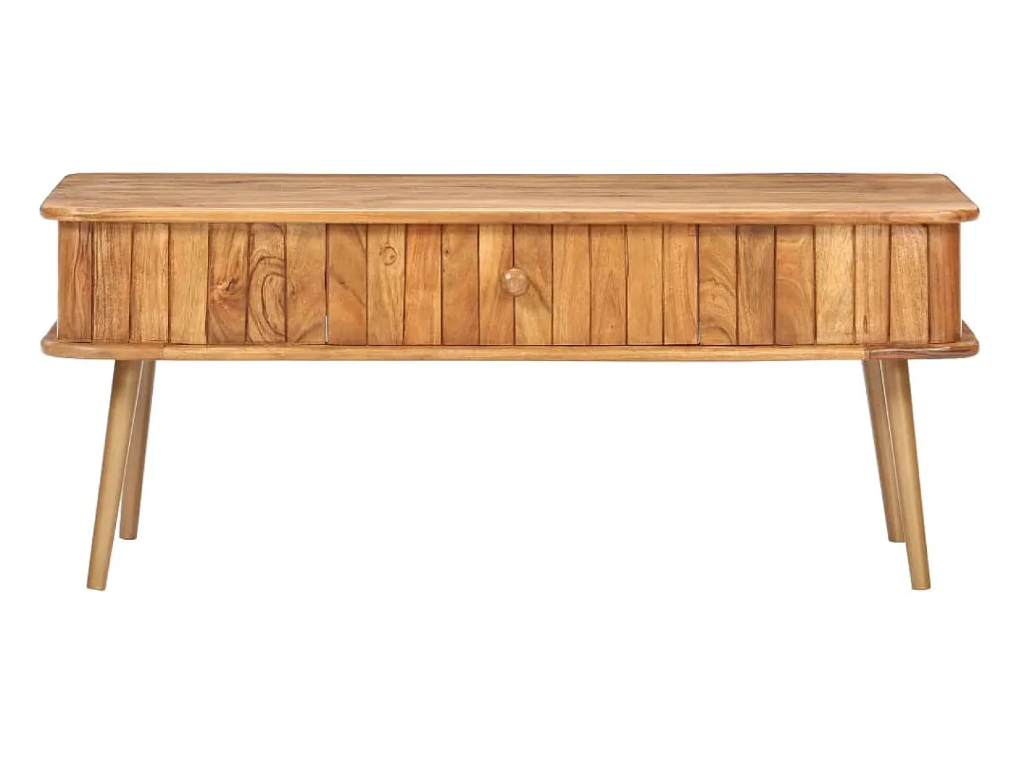 Mesa de centro madera maciza de acacia 100x50x40 cm