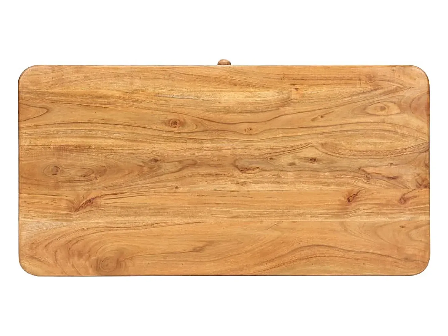 Mesa de centro madera maciza de acacia 100x50x40 cm