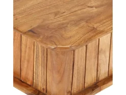 Mesa de centro madera maciza de acacia 100x50x40 cm