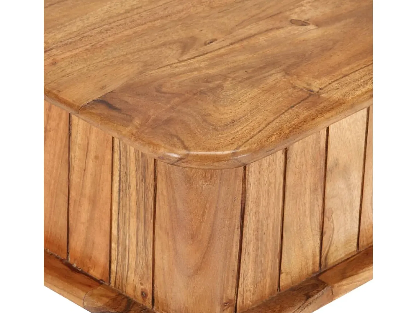 Mesa de centro madera maciza de acacia 100x50x40 cm