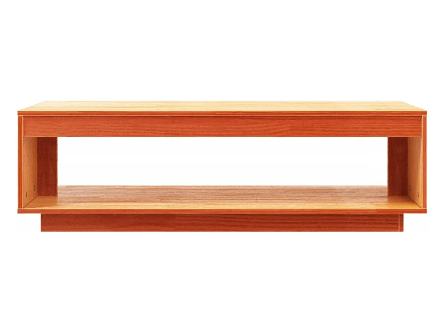 Mesa de centro madera maciza de pino marrón cera 110x50x33,5 cm