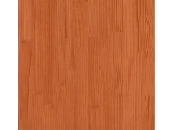 Mesa de centro madera maciza de pino marrón cera 110x50x33,5 cm