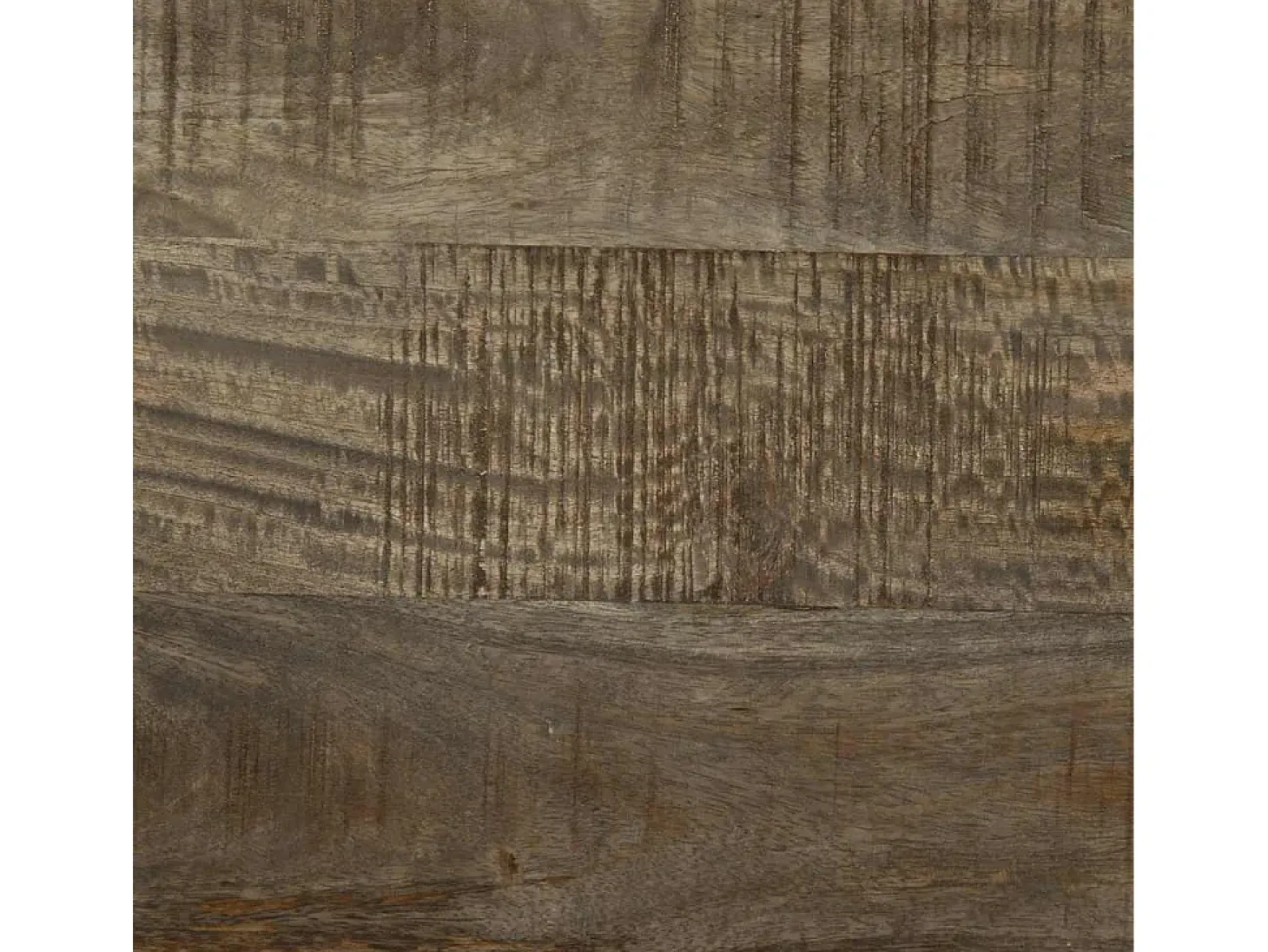 Mesa de centro madera maciza de mango gris claro 80x54x40 cm