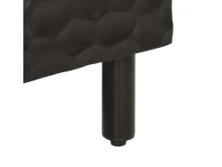 Mesa de centro madera maciza de mango negra 100x54x40 cm