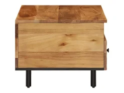 Mesa de centro madera maciza de acacia 80x54x40 cm