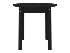 Mesa de centro madera maciza de pino negro Ø 45x40 cm