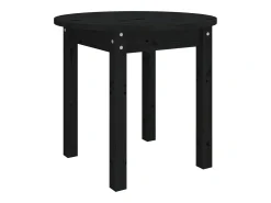 Mesa de centro madera maciza de pino negro Ø 45x40 cm
