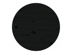 Mesa de centro madera maciza de pino negro Ø 45x40 cm
