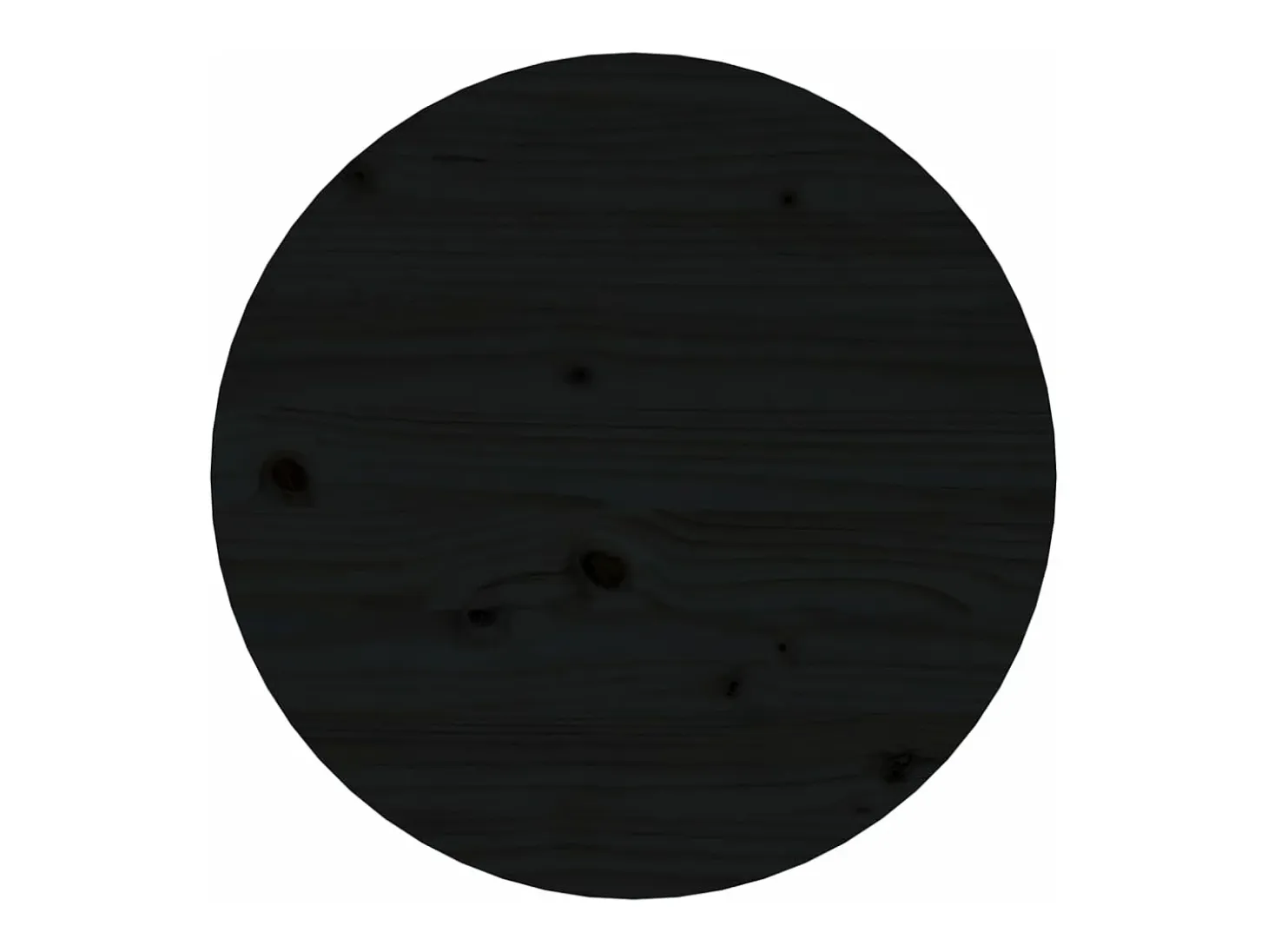 Mesa de centro madera maciza de pino negro Ø 45x40 cm