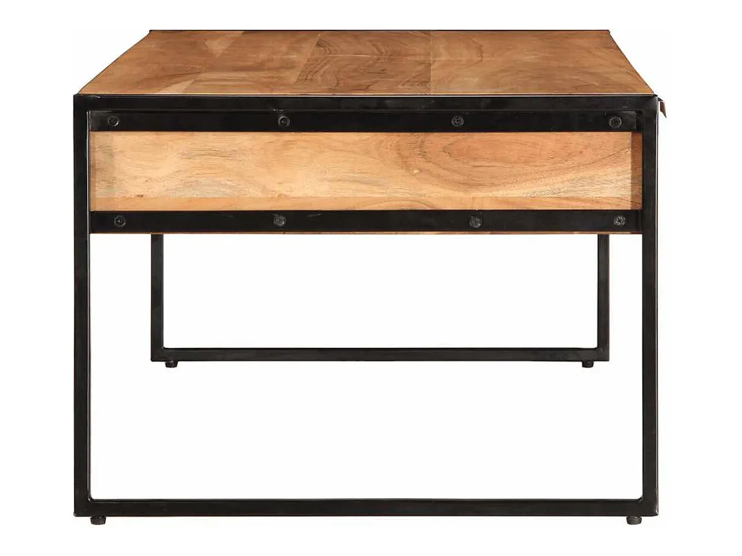 Mesa de centro madera maciza acacia 110x55x40 cm