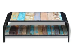 Mesa de centro madera maciza reciclada