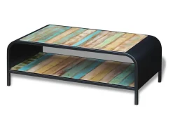 Mesa de centro madera maciza reciclada