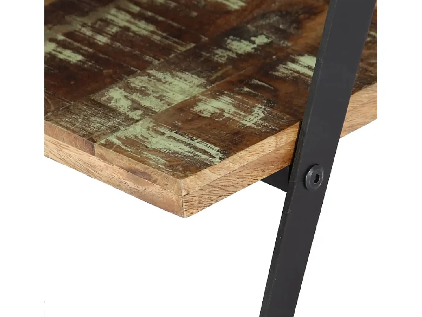 Mesa de centro madera maciza reciclada 115x60x40 cm