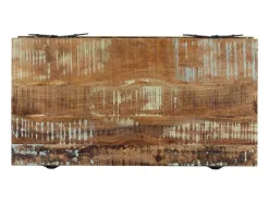 Mesa de centro madera maciza reciclada 115x60x40 cm