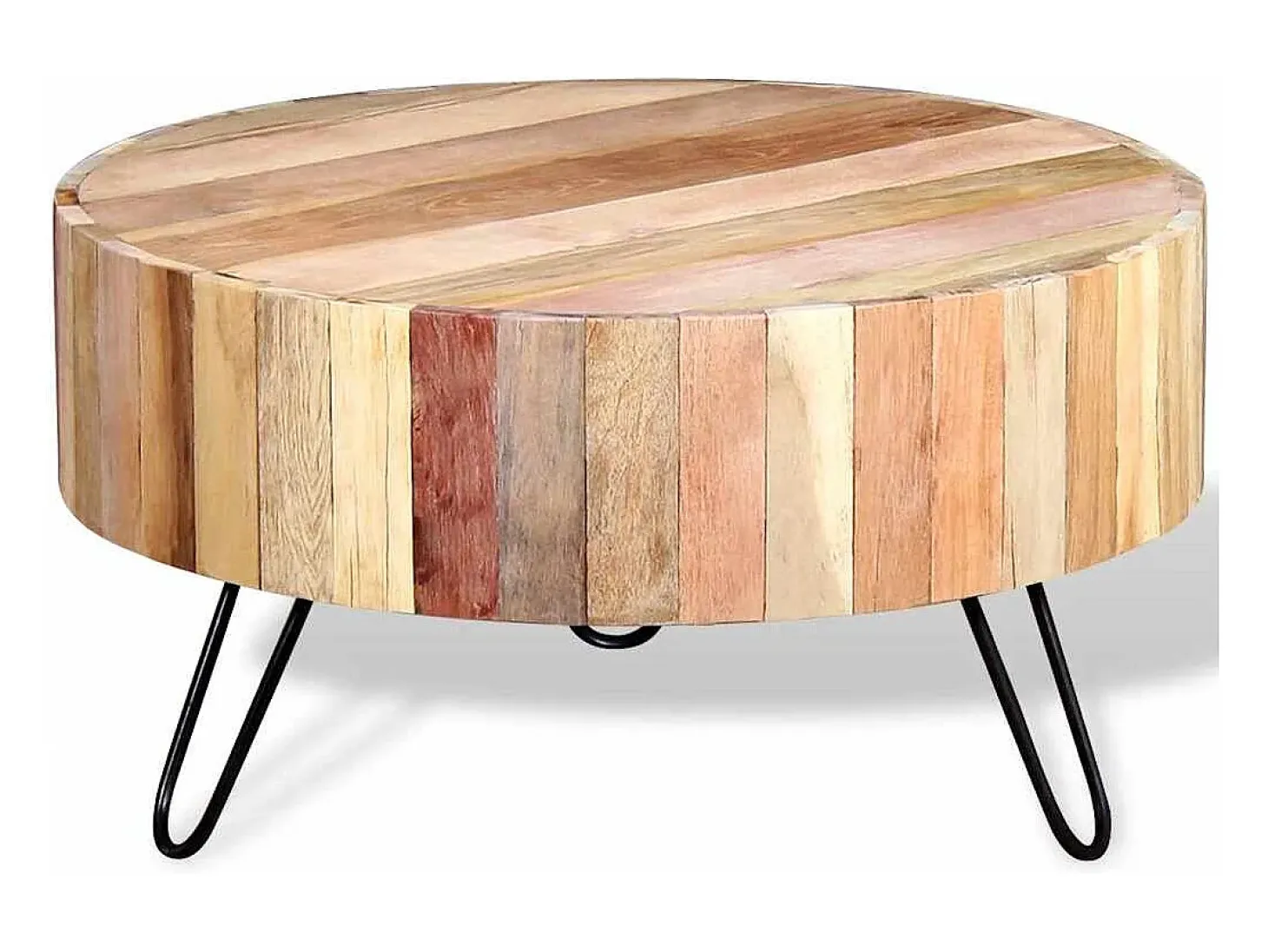 Mesa de centro madera maciza reciclada