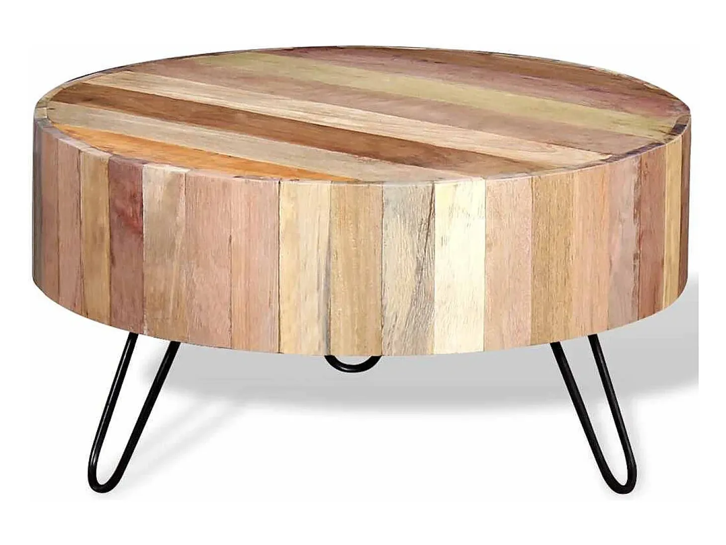 Mesa de centro madera maciza reciclada