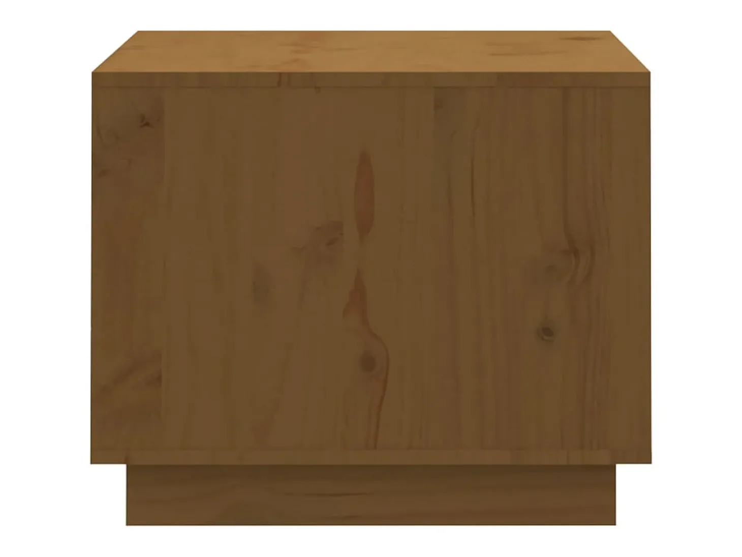 Mesa de centro madera maciza de pino marrón miel 120x50x40,5 cm