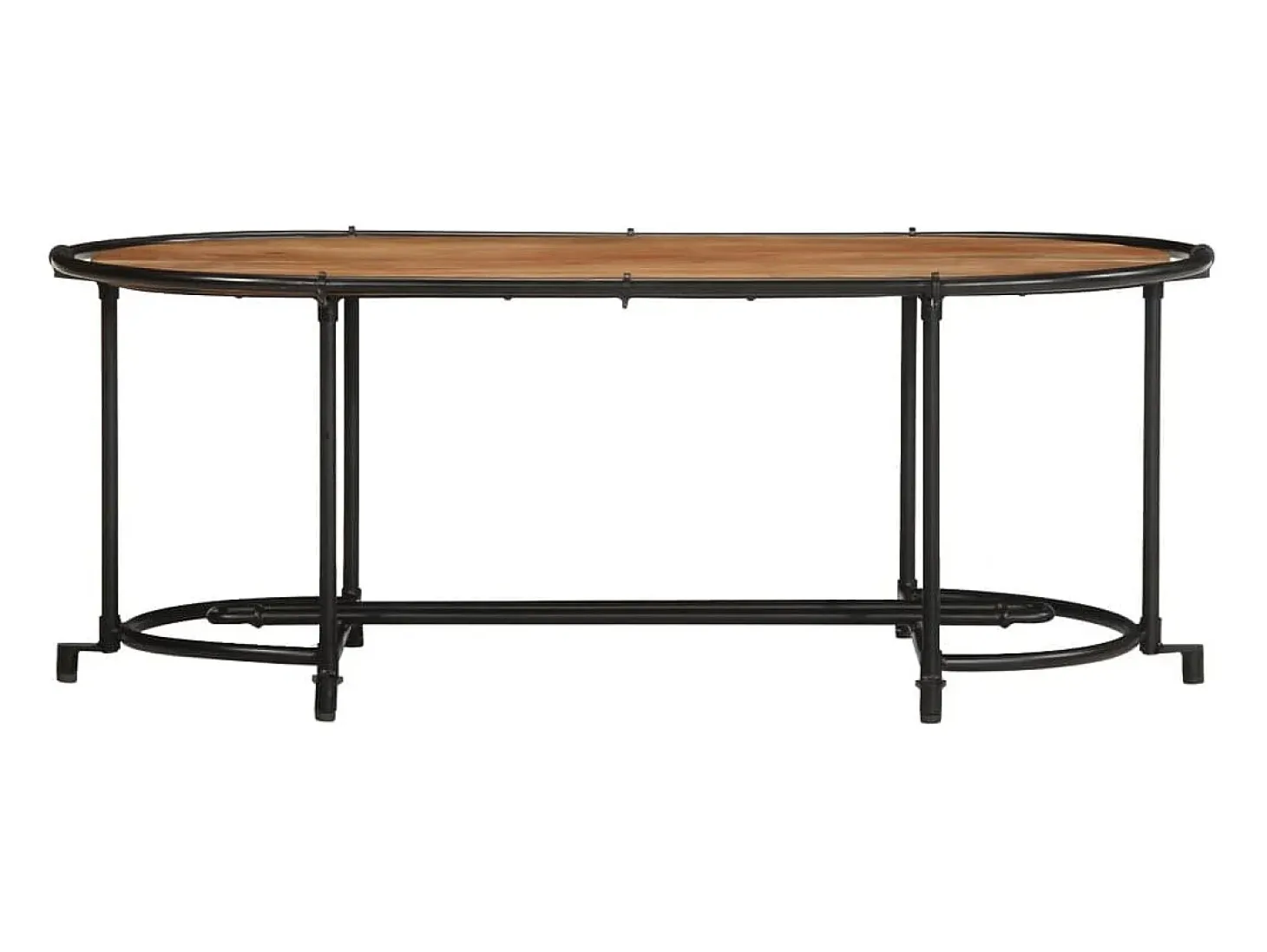 Mesa de centro madera maciza acacia 110x55x40 cm
