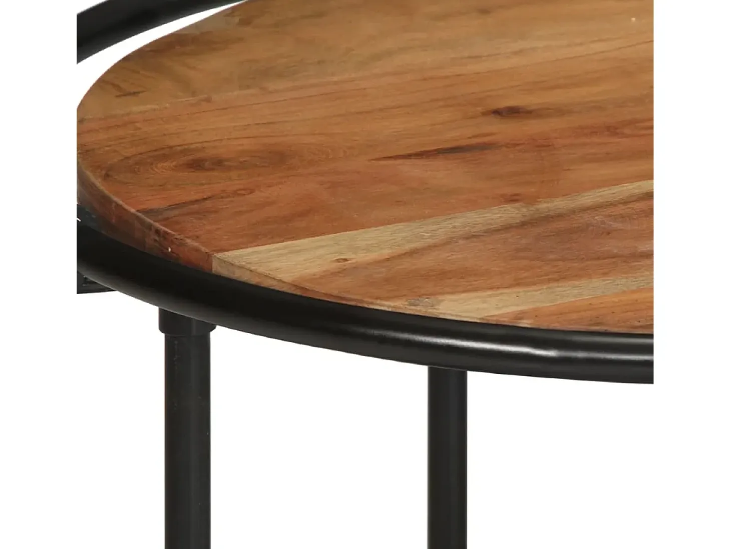 Mesa de centro madera maciza acacia 110x55x40 cm