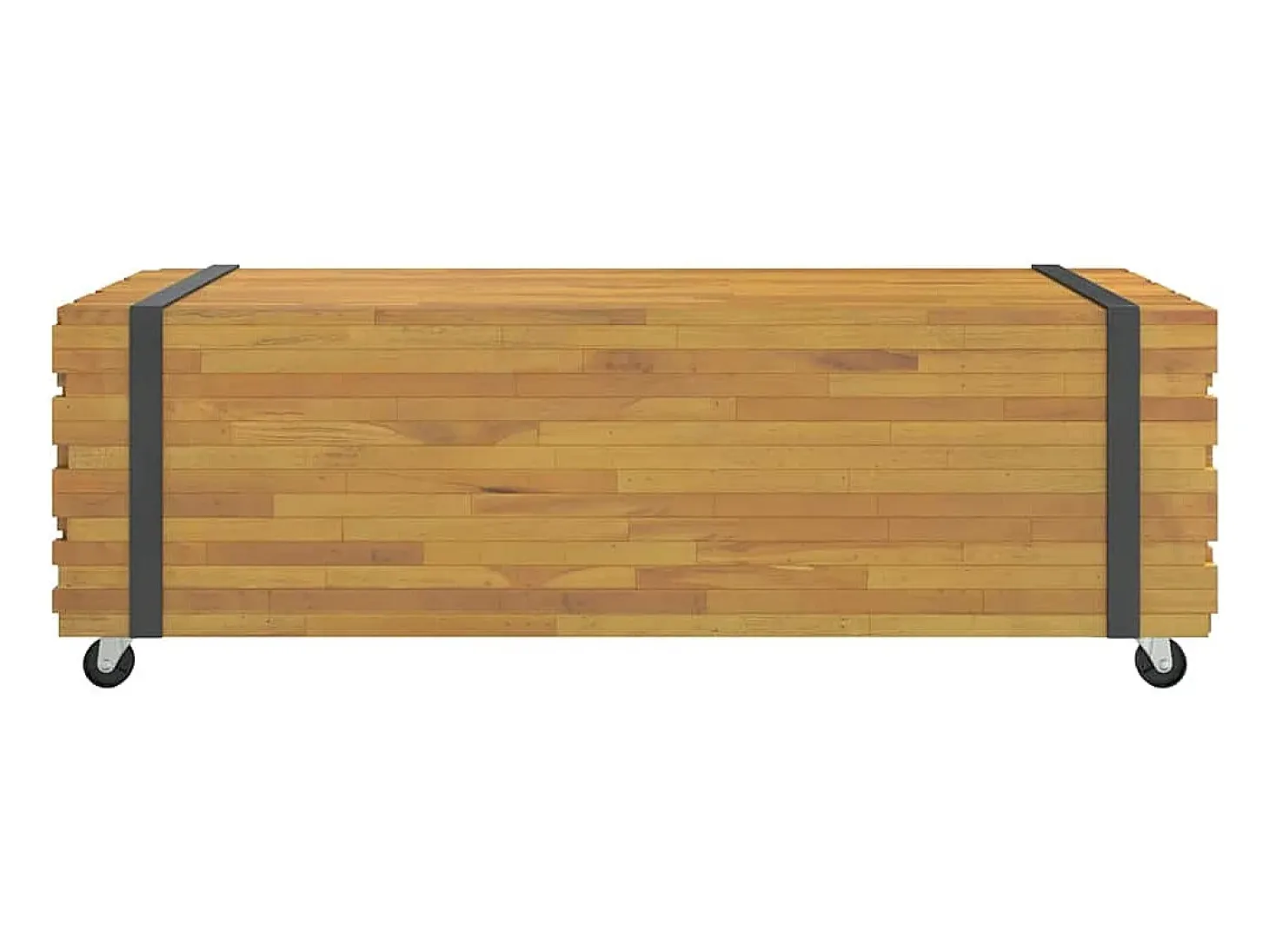 Mesa de centro madera maciza de teca 110x45x35 cm