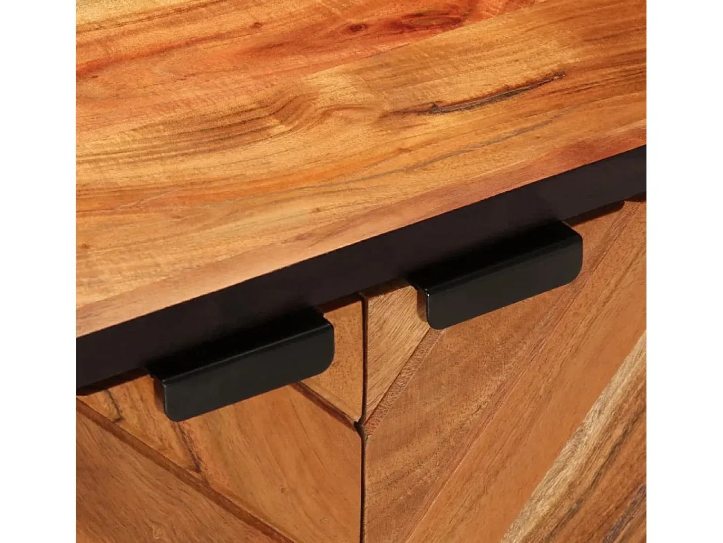 Mesa de centro madera maciza de acacia 90x55x40 cm