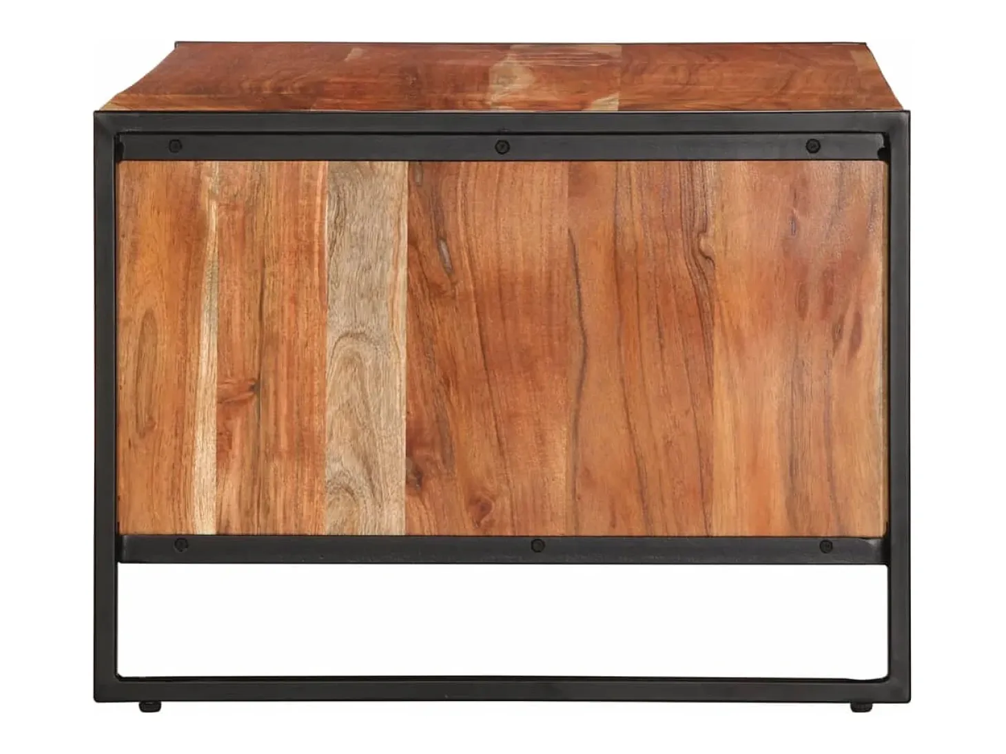 Mesa de centro madera maciza de acacia 90x55x40 cm