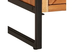 Mesa de centro madera maciza de acacia 90x55x40 cm