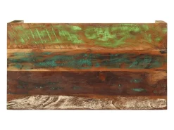 Mesa de centro madera maciza reciclada 100x55x40 cm