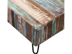 Mesa de centro madera maciza reciclada 100x50x38 cm
