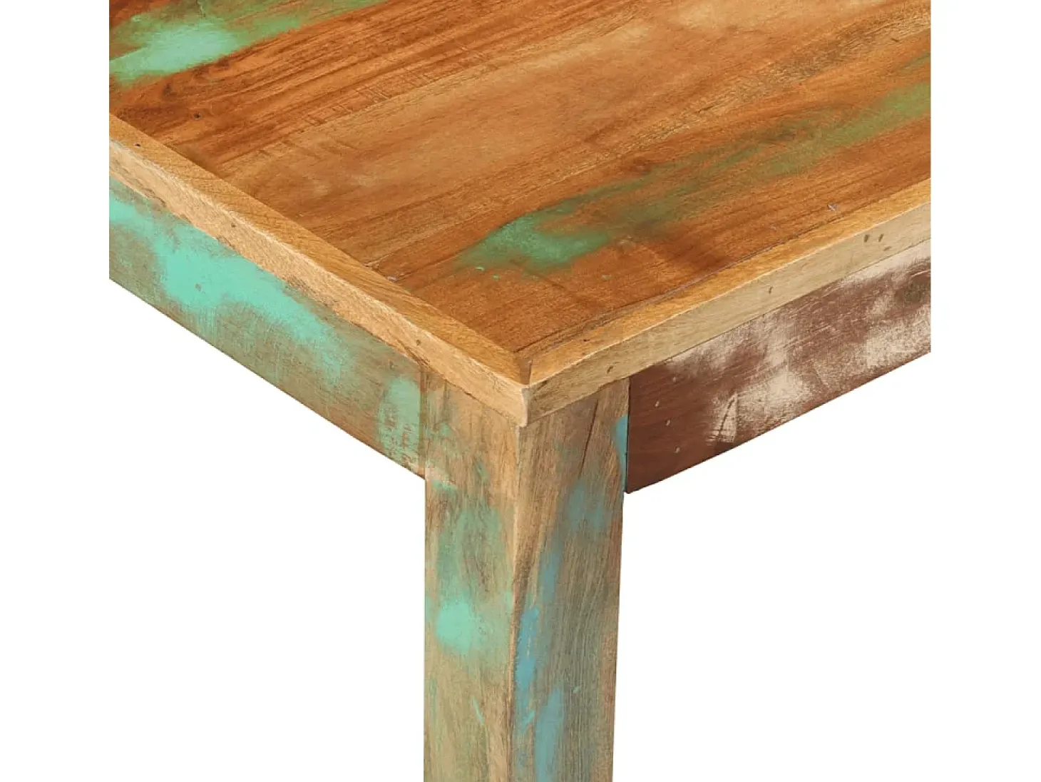 Mesa de centro madera maciza reciclada 100x55x45 cm