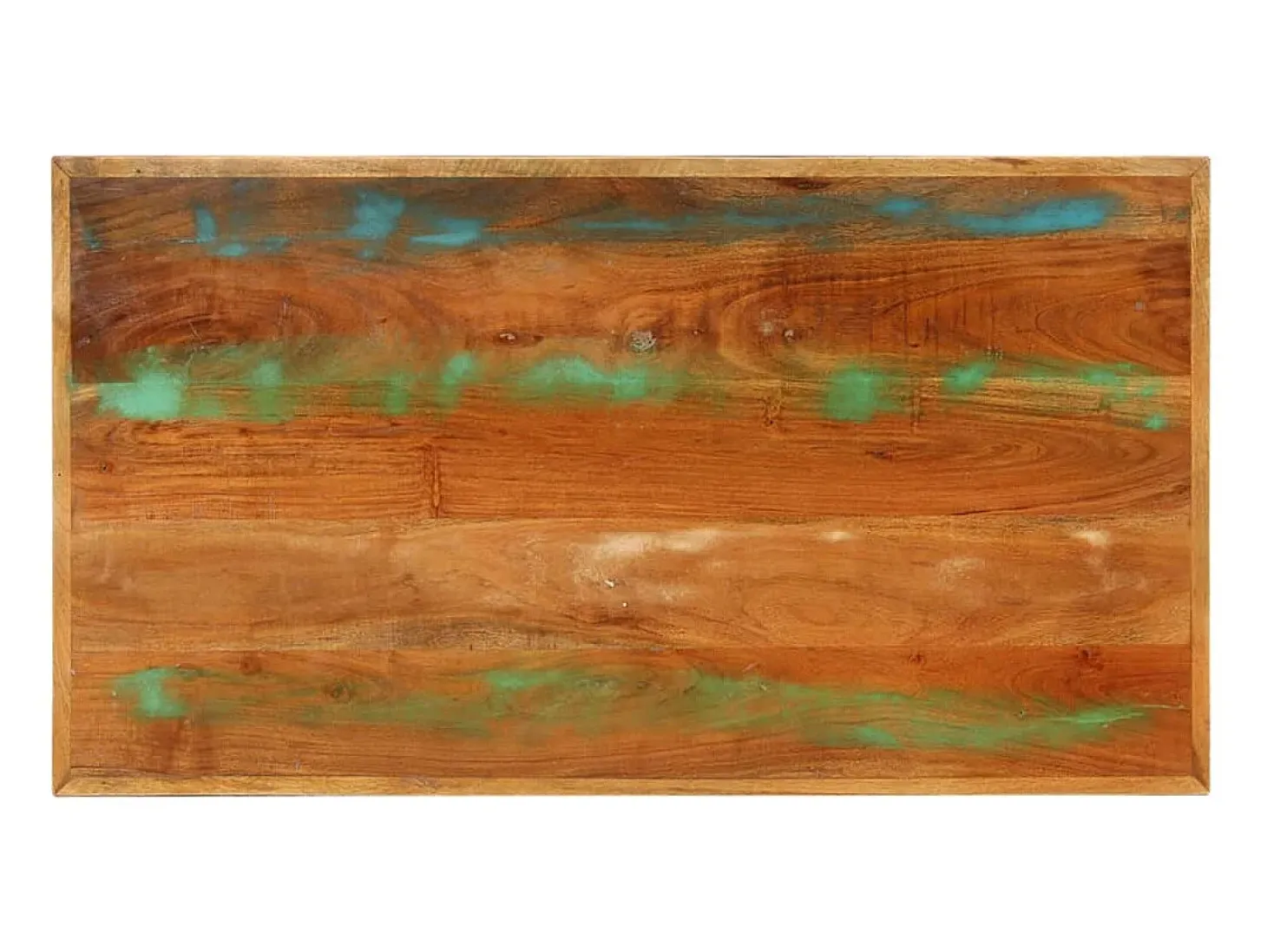 Mesa de centro madera maciza reciclada 100x55x45 cm