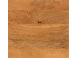 Mesa de centro madera maciza mango negro y marrón 80x54x40 cm