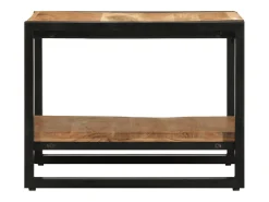 Mesa de centro madera maciza de acacia 50x50x38 cm