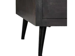 Mesa de centro madera maciza de mango 100x60x35 cm