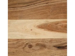 Mesa de centro madera maciza de acacia 50x50x38 cm