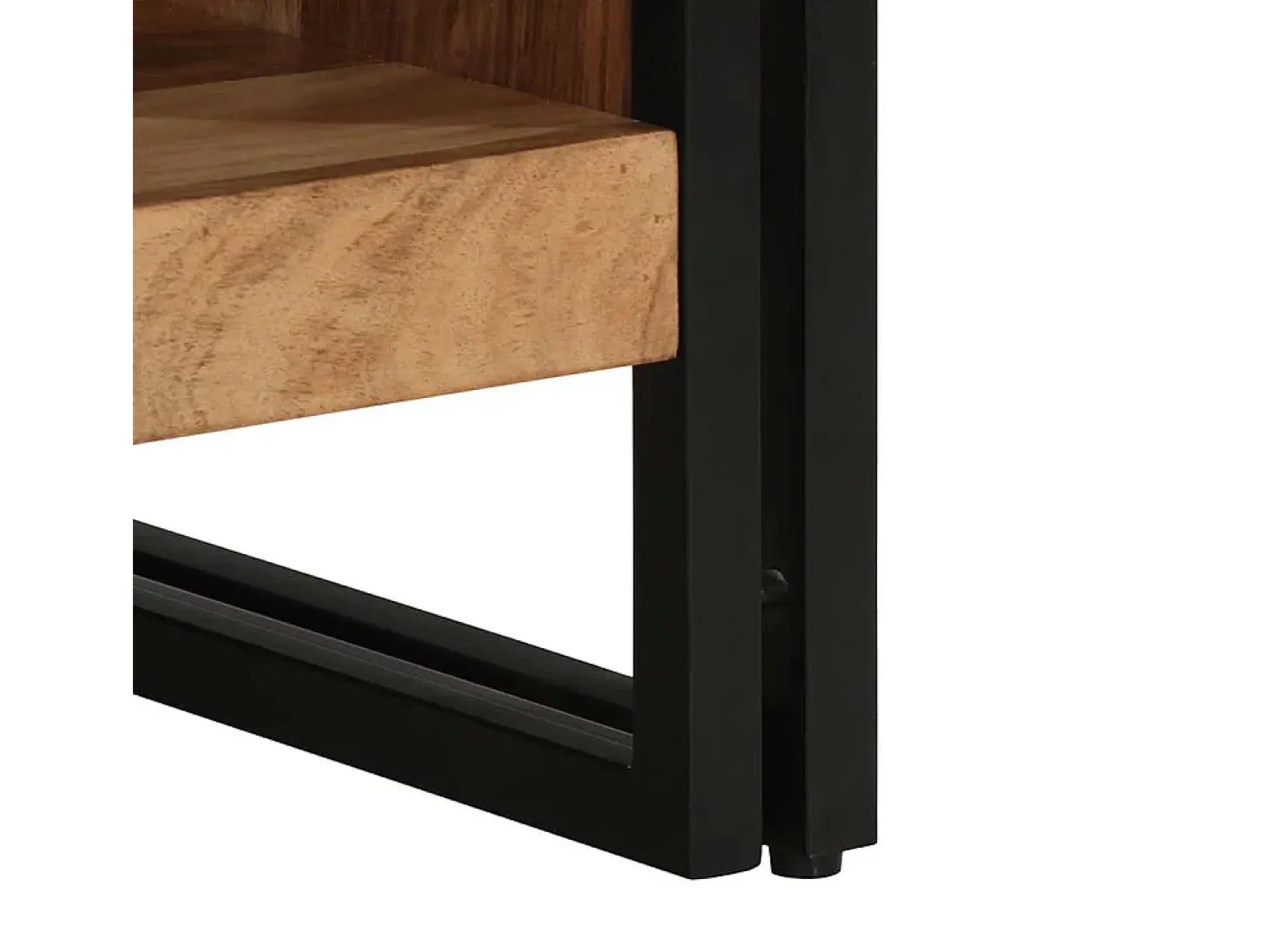 Mesa de centro madera maciza de acacia 50x50x38 cm
