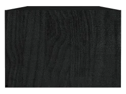 Mesa de centro madera maciza de pino negro 110x50x34 cm