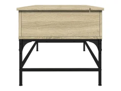 Mesa de centro madera y metal roble Sonoma 100x50x45 cm