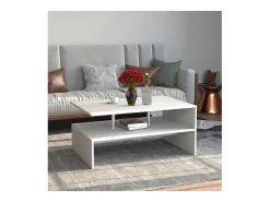 Mesa de centro MalisoL blanca.